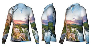 
                  
                    Load image into Gallery viewer, Ladies Fishing Shirt - Baruwei Lookout, Nitmiluk
                  
                