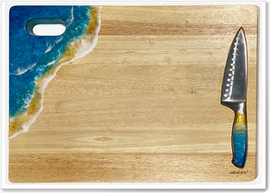 
                  
                    Load image into Gallery viewer, OCEAN CHOPPING BOARD &amp;amp; KNIFE - OCB002
                  
                